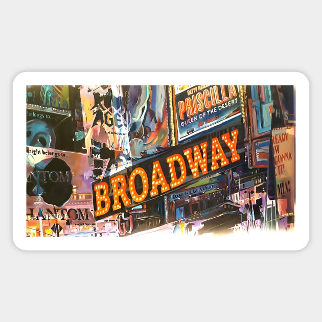 Retro Vintage Broadway Sticker by JonHerrera